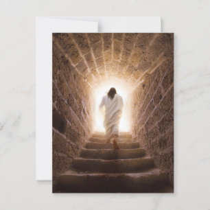 Cartão Postal A Ascensão - Jesus Andando à Luz