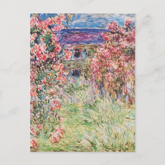 Cartão Postal A Assembleia está entre os Rosas de Claude Monet (Frente)