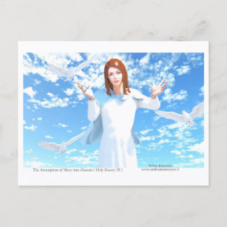 Cartão Postal A Assunção de Maria ao Céu