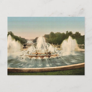 Cartão Postal A Bacia Latone, II, Versalhes, França vintage P