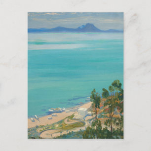 Cartão Postal A Baía de Tunis, Manhã   Sir John Lavery