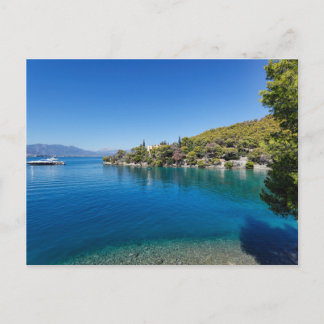 Cartão Postal A baía do Amor na ilha de Poros, Grécia