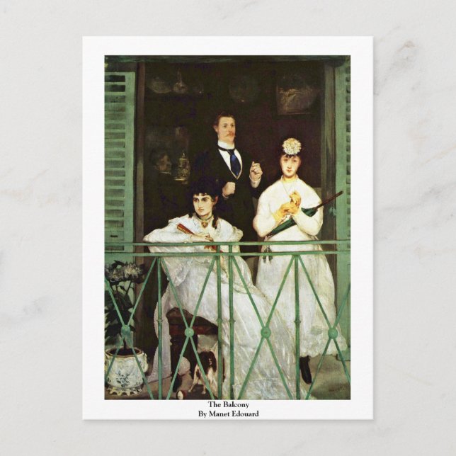 Cartão Postal A Balconia Por Manet Edouard (Frente)