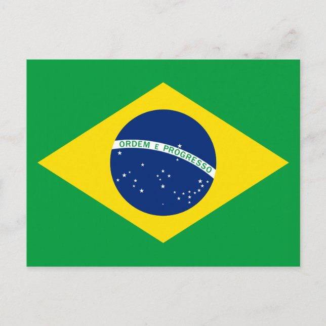 Cartão Postal A Bandeira do Brasil (Frente)