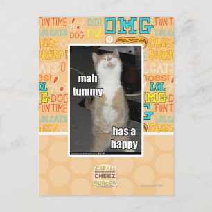 Cartão Postal A barriga da mamãe está feliz