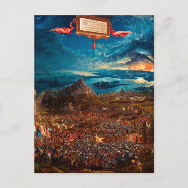 Cartão Postal A Batalha de Alexandre em Issus (1529) (Frente)