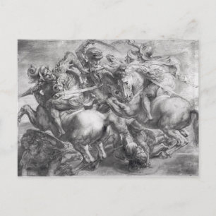 Cartão Postal A Batalha de Anghiari de Leonardo da Vinci