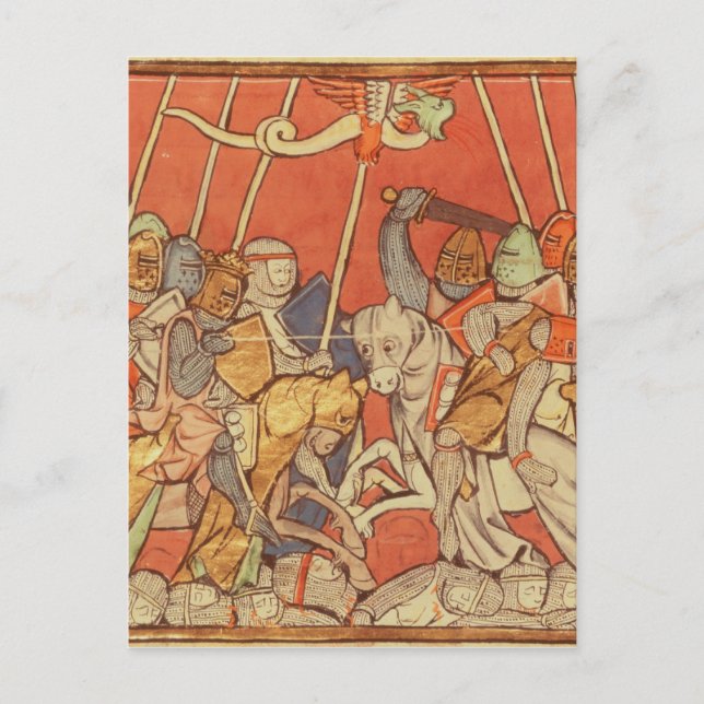 Cartão Postal A Batalha de Bedigran (Frente)