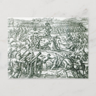 Cartão Postal A Batalha de Cajamarca, 1532