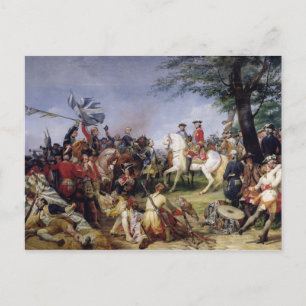 Cartão Postal A Batalha de Fontenoy, 11 de maio de 1745, 1828