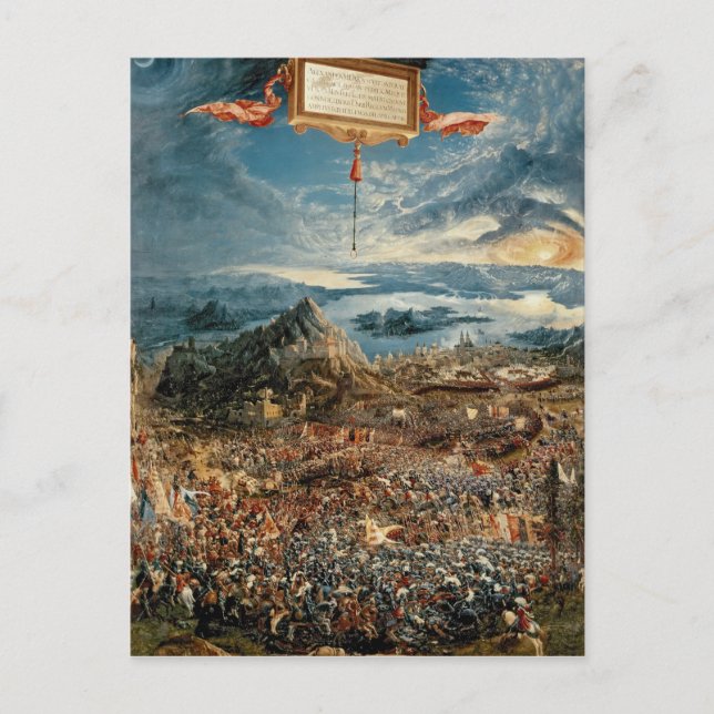 Cartão Postal A Batalha de Issus (Frente)