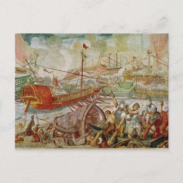 Cartão Postal A Batalha de Lepanto, outubro de 1571, 1600 (Frente)