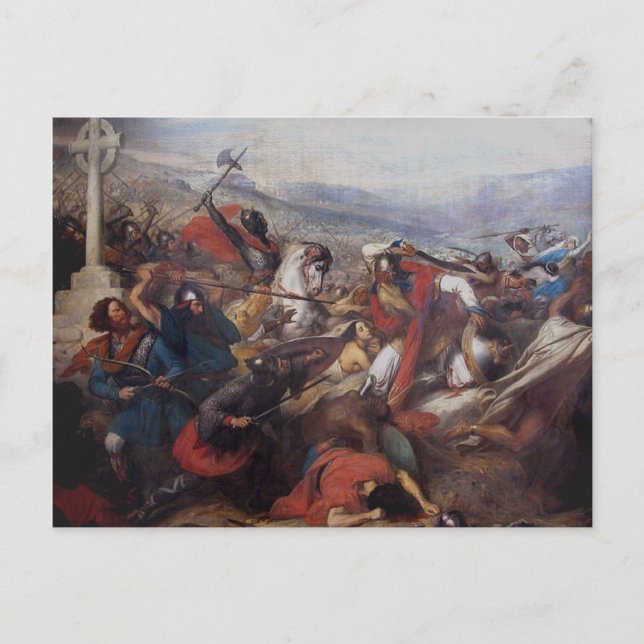 Cartão Postal A Batalha de Poitiers (Frente)