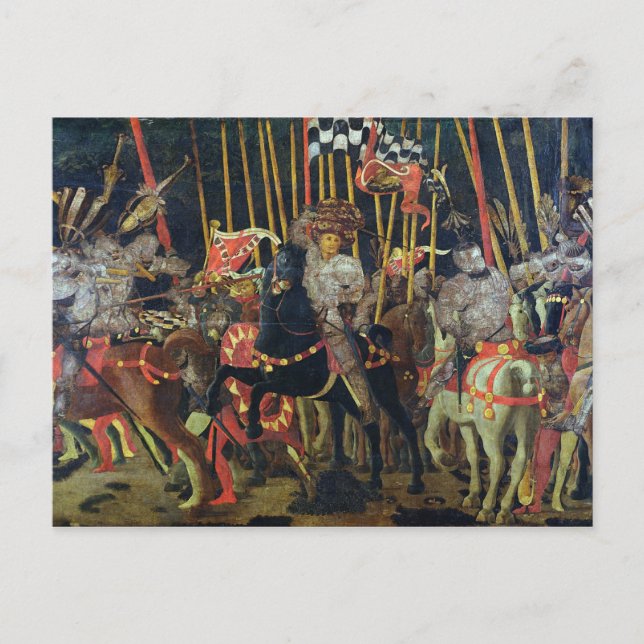 Cartão Postal A Batalha de San Romano em 1432, c.1456 (Frente)