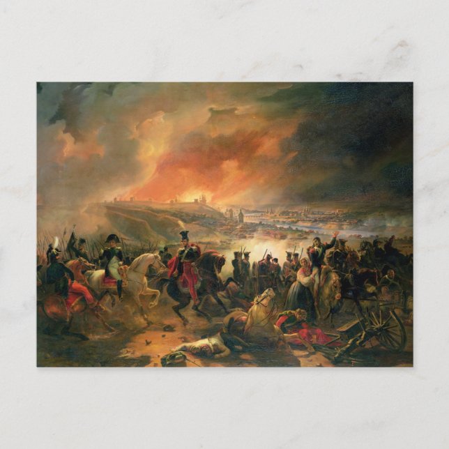 Cartão Postal A Batalha de Smolensk, 17 de agosto de 1812, 1839 (Frente)