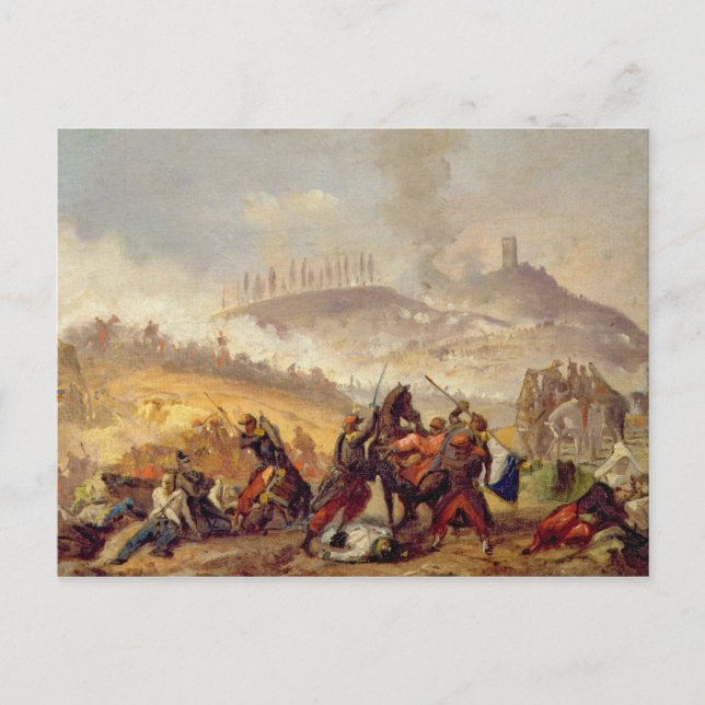Cartão Postal A Batalha de Solferino (Frente)