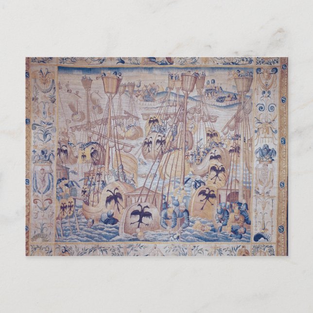 Cartão Postal A Batalha de Tunis ou Lepanto (Frente)