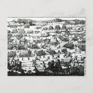 Cartão Postal A Batalha do Boyne, c.1690