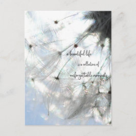 Cartão Postal a beautiful life… ditos dente-de-leão semente