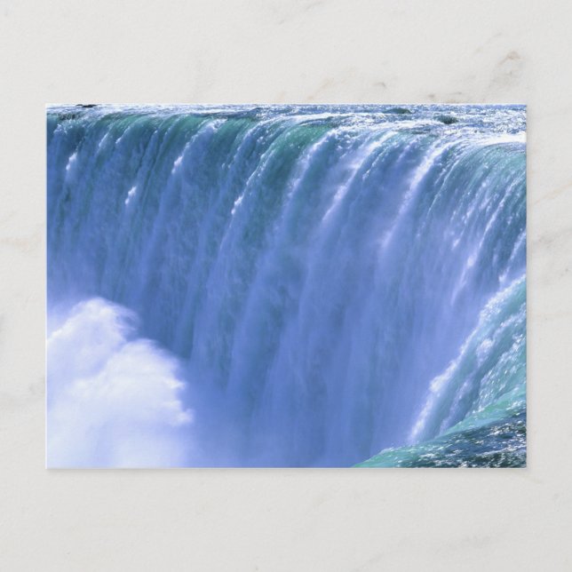 Cartão Postal À Beira das Poderosas Cataratas do Niágara, Nova Y (Frente)