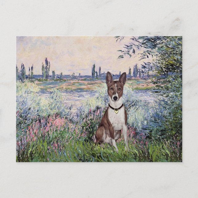 Cartão Postal À Beira do Sena - Basenji (Frente)