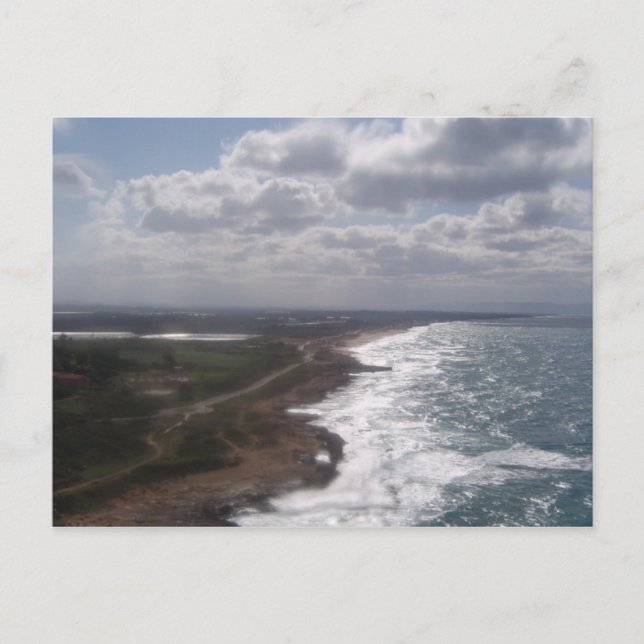 cartão postal à beira-mar israelita (Frente)