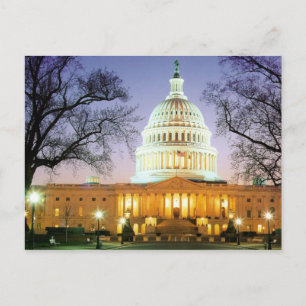 CARTÃO POSTAL A BELA CASA BRANCA EM WASHINGTON