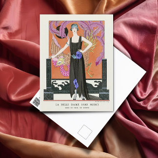 Cartão Postal A Bela Senhora sem Compaixão de George Barbier