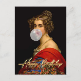 Cartão Postal A Beleza Bávara e o Feliz Aniversário de Chicle