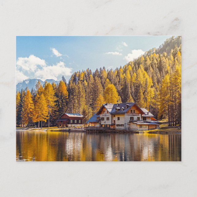 CARTÃO POSTAL A BELEZA DA NATUREZA NO LAGO (Frente)