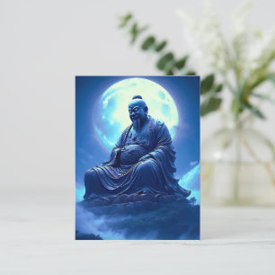 Cartão Postal A Bênção da Lua Sobre a Estátua Celestial