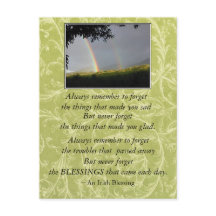 A benção irlandesa inspiradora sempre se lembra