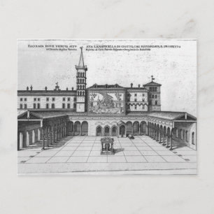 Cartão Postal A Benedição Loggia do Antigo Vaticano