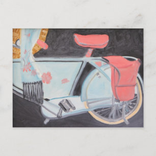 CARTÃO POSTAL A BICICLETA MAIS BONITA DE PARIS