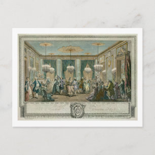 Cartão Postal A Bola de Vestido da Noite na Casa do Monsieur Vi