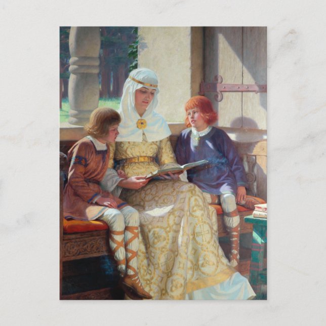 Cartão Postal A Boyhood Of Alfred The Excelente, c. 1913 (Frente)