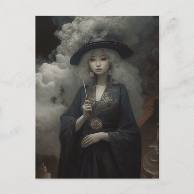 Cartão Postal A Bruxa Chuva (Frente)