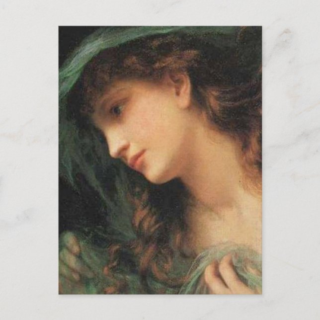 Cartão Postal A Cabeça De Uma Ninfa (Frente)
