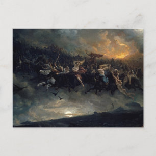 Cartão Postal A Caça Selvagem de Odin por Peter Nicolai Arbo