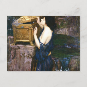 Cartão Postal A Caixa de Pandora - John William Waterhouse