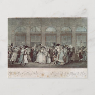 Cartão Postal A Caminhada da Galeria Real de Palais, 1787