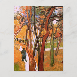 Cartão Postal A Caminhada: Folgas Caindo por Vincent van Gogh