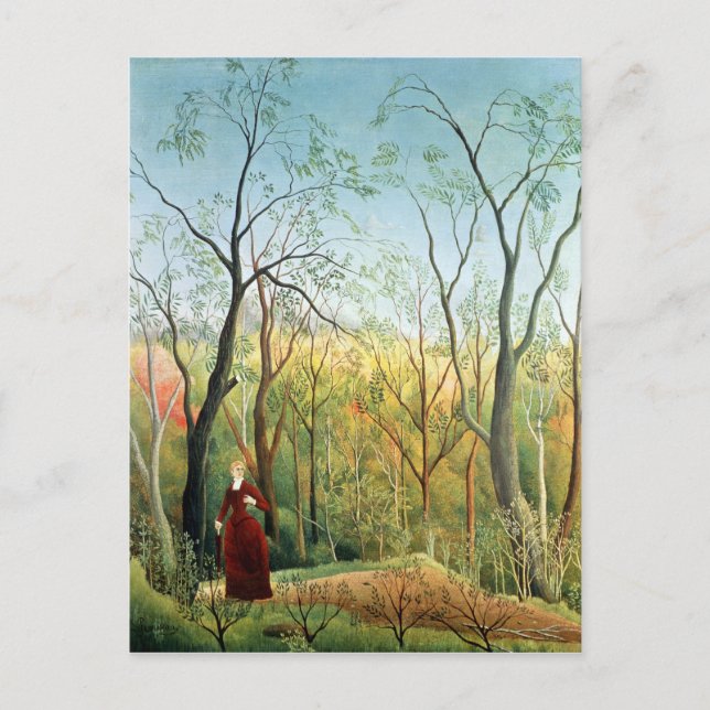 Cartão Postal A caminhada na floresta, 1886-90 (Frente)