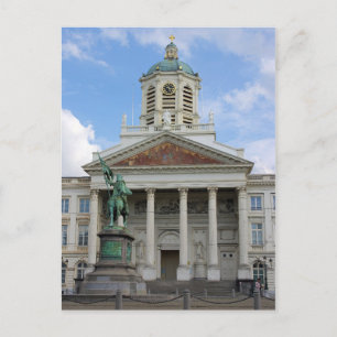 Cartão Postal A Capela do Palácio Real belga em Bruxelas