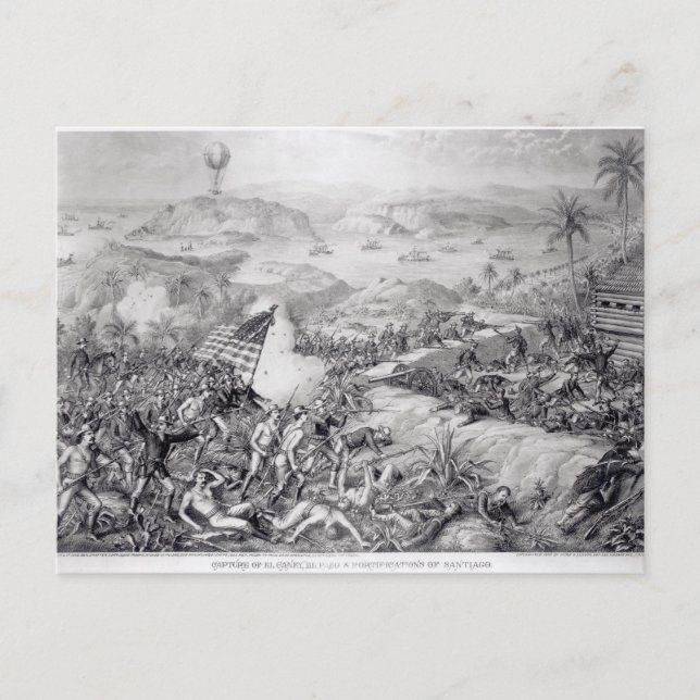Cartão Postal A Captura de El Caney, El Paso (Frente)