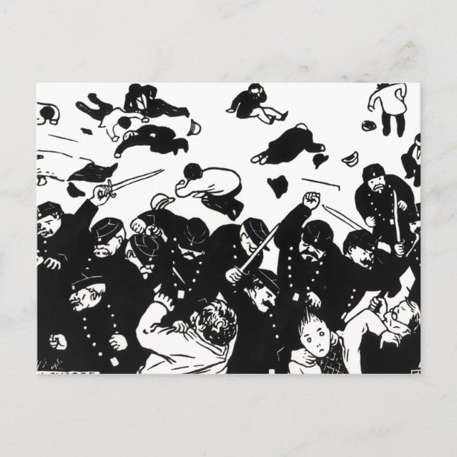 Cartão Postal A Carga, 1893 (Frente)