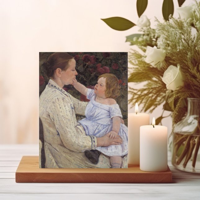 Cartão Postal A Carícia da Criança | Mary Cassatt (Criador carregado)