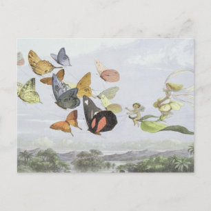 Cartão Postal A Carruagem da Rainha das Fadas   Mundo Elf