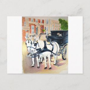 Cartão Postal A Carruagem de Dublin passa pela Rua Stephens Gree