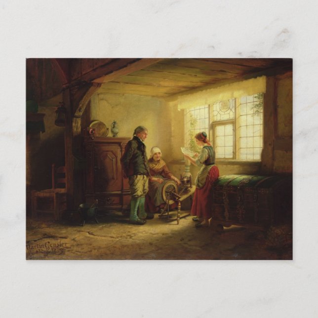 Cartão Postal A Carta, 1869 (Frente)